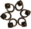 Miniatyrbillede 2 af 5: 6 stk. Vintage Bronze Drop Ring Knapper Træk Håndtag til Kommode, ZQKLA