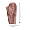 Miniatyrbillede 4 af 5: Vinter Hæklede Handsker Fuld Finger Strikkede Votter Ensfarvede Varme Handsker Caramel colour