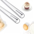 Miniatyrbillede 3 af 5: Spiralpisker i rustfrit stål til køkkenet - Mini Mixer Stirrer (Sølv, ZQKLA