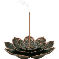 Miniatyrbillede 1 af 5: Lotus Røgelsesholder Messing Pind Røgelsesbrænder Kegle Røgelse Brænder