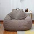 Miniatyrbild 1 av 4: Extra Stora Sittsäckar Soffa Överdrag Inomhus Lazy Lounger För Vuxna Barn Hett! Brown 100 * 120cm