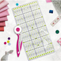 Miniatyrbilde 5 av 5: Patchwork Linjal 30 x 15 cm/ 15 x 15 cm Akryl Sy Linjal, ZQKLA