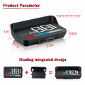 Miniatyrbild 2 av 5: Bil HUD Head Up Display OBD2 & HUD GPS Display, 3.5 Tum Hea,ZQKLA