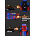 Pikkukuva 5 / 5: Poikien ja tyttöjen lasten digitaalinen Transformers Bumbl -kello, ZQKLA