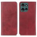 Til Motorola Edge 50 Neo 5G Etui Split Læder Flip Wallet Telefon Cover Style E
