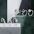 Miniatyrbillede 4 af 5: 6 stk. Fidget Angst Ringe Justerbare Ringe Sæt Justerbare Ringe Fidget Ringe Dame Perlering