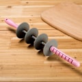 Miniatyrbilde 3 av 5: Justerbar Kjevle, 7 Tykkelsesringer, Fondant Kjevle P, ZQKLA