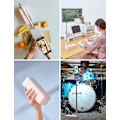 Miniatyrbillede 2 af 6: Udvidbar Selfie Stativ 360° Rotation med Telefonholder, Rec,ZQKLA