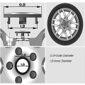 Miniatyrbillede 4 af 4: 4 stk. Bilhjul Center Caps til Citroen C1 2 3 4 5 C4 Ds3 Vts 56mm Hjul Center Caps Vandtæt og Støvbestandig Hjulbeskyttelse Dekorative Dæksler