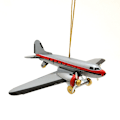 Miniatyrbillede 2 af 4: Jern nostalgisk retro legetøj Boeing passagerfly julevedhæng