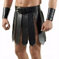 Miniatyrbillede 2 af 2: Antik romersk legion gladiator kampbælte nederdel gotisk steampunk pu læder rustning middelalderlig græsk cosplay kostume mænd