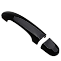 Miniatyrbilde 4 av 5: 8 stk. sett ABS krom dørhåndtak deksler for TRANSPORTER T5 T6 VAN 2003-2015 Gloss Black