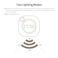 Miniatyrbild 3 av 7: LED PIR Rörelsesensor Väggklocka Lampa 360 Grader USB Modern, ZQKLA