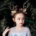 Miniatyrbillede 4 af 7: Lysende Reindeer Pandebånd Med Led, Julepandebånd Fo,ZQKLA