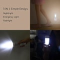 Miniatyrbilde 3 av 6: 4-i-1 Bevegelsessensor Vegglampe, Strømbrudd LED Lys, ZQKLA