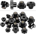 30-pack M4 M6 M8 Plaststjärnformade Klämknoppar, ZQKLA