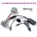 Pikkukuva 1 / 5: Auton Bluetooth 5.0 Langaton Puhelu Handsfree Aux In -sovitin Volvo C30 S40 V40 V50 S60 S70 C70 V70 Xc70 S80 Xc90 W