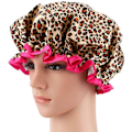 Miniatyrbilde 1 av 3: Satin Vanntett Dobbeltlags Fashion Pnting Badehette Bad Dusjhette Dame Dusjhette-colore