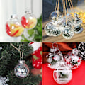 Miniatyrbilde 7 av 7: 6 stk - 60mm Runde Klar Glasskuler Juletrærpynt Cle,ZQKLA