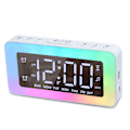 Miniatyrbild 1 av 5: Digital väckarklocka, RGB-färgad väckarklocka för sovrum, Dubbel a, ZQKLA
