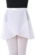 Chiffontutu Justerbar Tutu i Vit Storlek M (Storlek 120-140) Dans