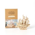 Miniatyrbillede 5 af 5: 3D Træpuslespil Sejlbådsmodeller, Hjernepuslespil og Puslespil, ZQKLA