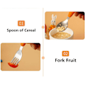 Miniatyrbillede 3 af 7: 2 Dele Børnebestiksæt i Rustfrit Stål, Rustfrit Stål K, ZQKLA
