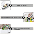 Miniatyrbillede 4 af 5: Plastikposeforsegler, Mini Forsegler, Mini Poseforsegler, 2 i 1 Mini B, ZQKLA