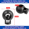 Miniatyrbillede 6 af 7: Snorestopper, 1 Hul, 22 x 17 mm, Hul 6,5 x 4,8 mm, Ideel f,ZQKLA