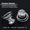 Miniatyrbillede 2 af 5: 60 Stk. Rhinestone Krystal Twisters Sæt Spiral Hårnål Si, ZQKLA