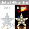 Pikkukuva 5 / 6: LED-valokyltti Tähti, Glitter-tähti valokyltti, Valoisa Tähti, ZQKLA