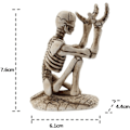 Miniatyrbillede 2 af 5: Halloween Skelet Penalhus: Penholder Display Stand Sku,ZQKLA
