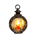 Miniatyrbillede 2 af 6: Julehjem Dekoration Julemand Snemand LED Vindlanterne Chr,ZQKLA