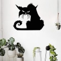 Miniatyrbillede 3 af 4: 2 stk Halloween Sort Katte Vægstickers Vægstickers Vægstickers, ZQKLA