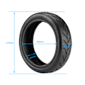 Miniatyrbild 4 av 4: 2-pack punkteringsresistenta däck 8,5 tum för M365/PRO-scootrar 2 inner tubes