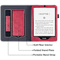 Miniatyrbilde 5 av 5: Kreativt etui med stativ kompatibelt med 6,8-tommers Kindle Paperwhite 11. generasjon 2021 Red Gray