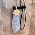 Miniatyrbillede 5 af 5: 2 Pak Søde Chenille Bløde Hængende Håndklæder Sjove Blomster A,ZQKLA