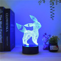Pikkukuva 3 / 5: Anime 3D Värikäs Umbreon Luova LED-Haltijan Yövalo USB T,ZQKLA