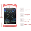 Miniatyrbillede 4 af 5: 12 Tommer Farverig LCD Skrivetablet, Elektronisk Doodle Tablet Gra
