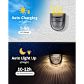 Miniatyrbillede 3 af 5: Udendørs Solcellelys, Udendørs LED Solcellelys 2 Tilstande & IP65, ZQKLA