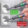 Pikkukuva 3 / 5: 2-in-1 Korkean Vääntömomentin Vahva Magneettinen Ruuvimeisseli Sähköntunnistin Common screwdriver
