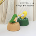 Miniatyrbillede 4 af 5: Sød Fugle Timer til Børn, Mekanisk Køkken Timer, Optrækkelig, ZQKLA