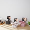 Miniatyrbillede 6 af 6: 4-lags Rejse Smykkeskrin Organizer Display Bakke, Sort, Port, ZQKLA