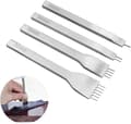4-pack Läderhålstämplar, 3mm DIY Hålstämpel Läder, ZQKLA