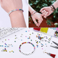 Miniatyrbillede 3 af 5: 10800 Stykke Lerperle Sæt Flade Polymer Runde Skive DIY Armbånd, ZQKLA