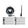 Miniatyrbilde 2 av 5: Elektrisk sykkel magnetisk strømsensor 36/48V Pedal Assist Sensor F-8C Magneter Dual Hall Sensorer PAS S