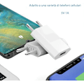 Miniatyrbillede 2 af 5: (2 pakke) USB vægoplader 5V 1A Universal Adapter Stik, ZQKLA
