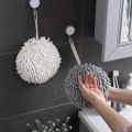 Miniatyrbild 3 av 5: Fluffig Badhandduk Boll Set om 4 Vit och Grå - Torka Dina Ha,ZQKLA