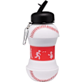 Pikkukuva 2 / 7: Klipsattava Kasaan Taittuva BPA-Vapaa Silikoninen Baseball-Vesipullo, ZQKLA