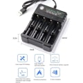 Miniatyrbilde 2 av 5: Universal 18650 Batterilader 3.7v Batterilader med LE,ZQKLA